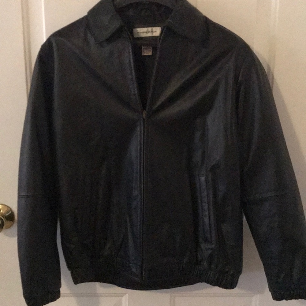 Leather Bomber Jacket